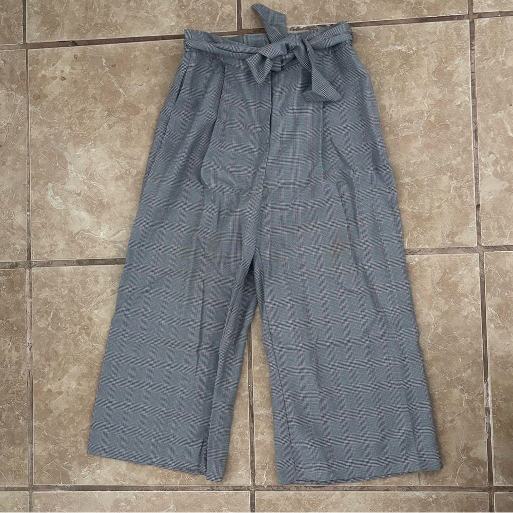 Greylin Plaid Wide Leg Red and Black Business Casual Pants size medium